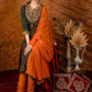 Exclusive hand embroidered Ajrakh block printed kurta & pant set - Dupatta optional.