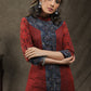 Ajrakh Combination Tunic With Pintuck And Stone Work