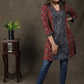 Elegant Ajrakh Combination Tunic With Stone Work