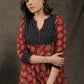 Classy Cotton Ikat Ajrakh Combination Tunic