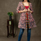 Layered Floral Print with Handmade Kutch Work with Matching Inner