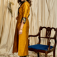 Straight Cut  Mustard  Cotton Silk  Banarasi Yoke Kurta, Banarasi Border Pant and Chanderi Dupatta - 3 piece set