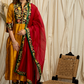 Straight Cut  Mustard  Cotton Silk  Banarasi Yoke Kurta, Banarasi Border Pant and Chanderi Dupatta - 3 piece set