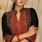 A  - line Ajrakh Combination Kurta in Animal Print