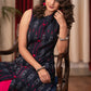 Straight Cut Smart Ikat sleeveless Cotton Kurta .