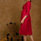 Beautiful Rose Pink & Red Cotton Silk Hand Stone Work Overlap Dress